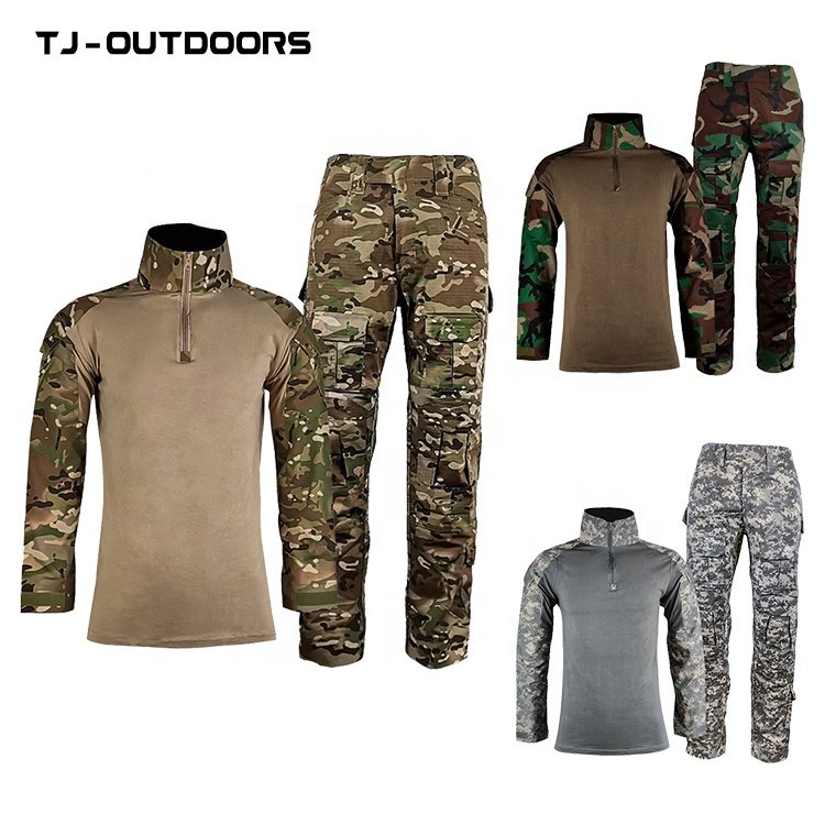 TJ Men's Outdoor Hunting Waterproof Combat Coat set Soft-shell Mountaineering Fishing Tactical Jacket Set FOR MAN