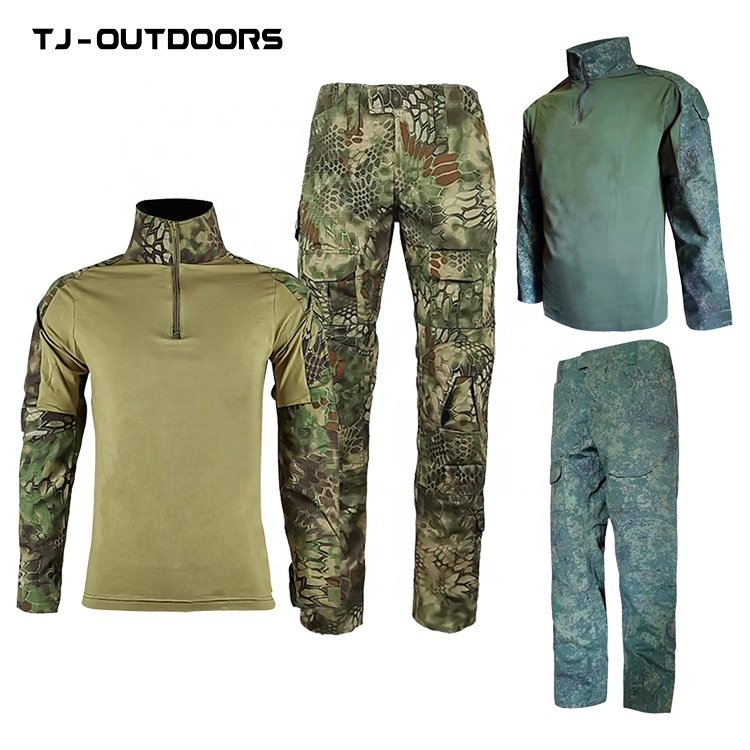 TJ Men's Outdoor Hunting Waterproof Combat Coat set Soft-shell Mountaineering Fishing Tactical Jacket Set FOR MAN