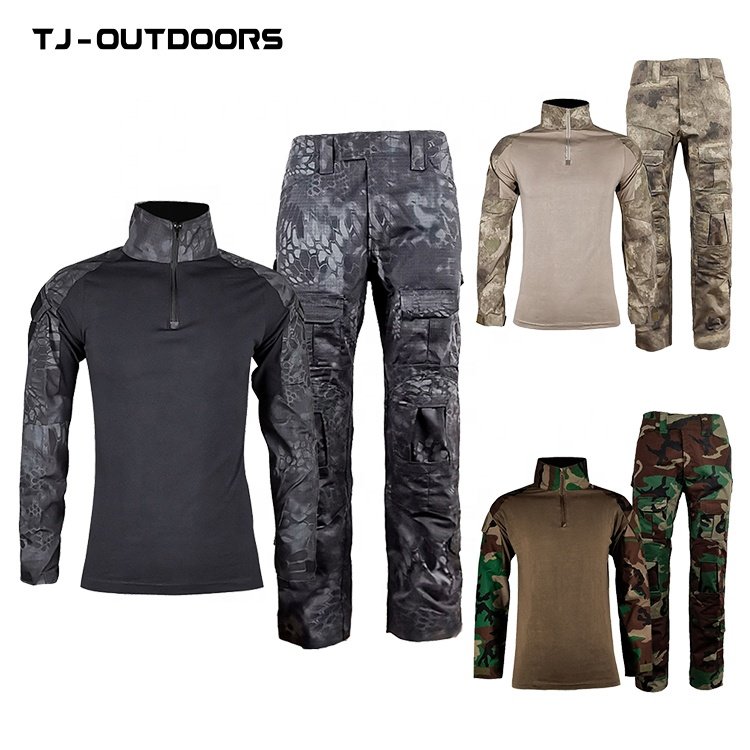 TJ Men's Outdoor Hunting Waterproof Combat Coat set Soft-shell Mountaineering Fishing Tactical Jacket Set FOR MAN