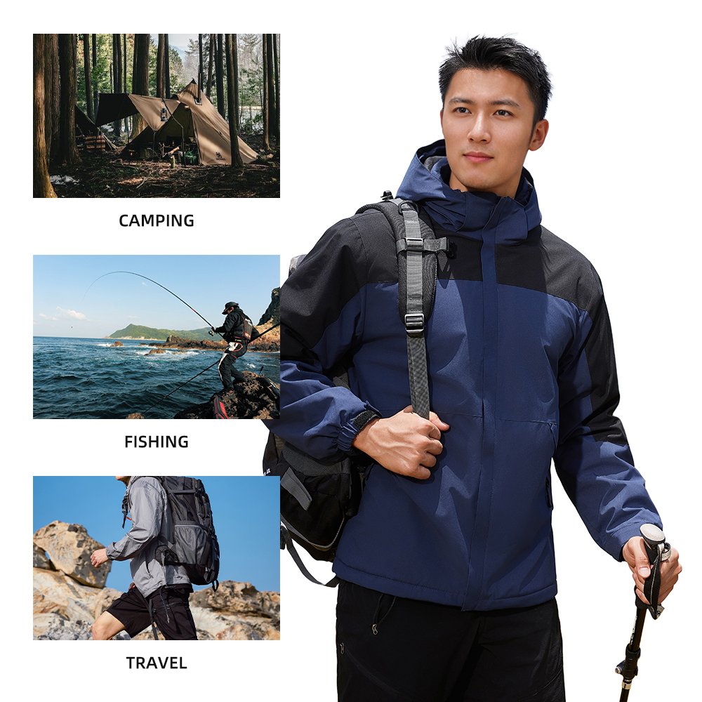 Hot Selling Breathable Windbreaker Jacket Custom Hooded Long Sleeve Waterproof Thick Warm Winter Protective Windbreaker Jacket