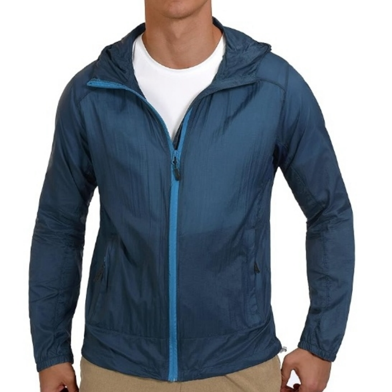 Outdoor Over Size Windbreaker Jacket For Men Fashionable Simple Style Waterproof Winter Hiking Lightweight Windproof Jacket