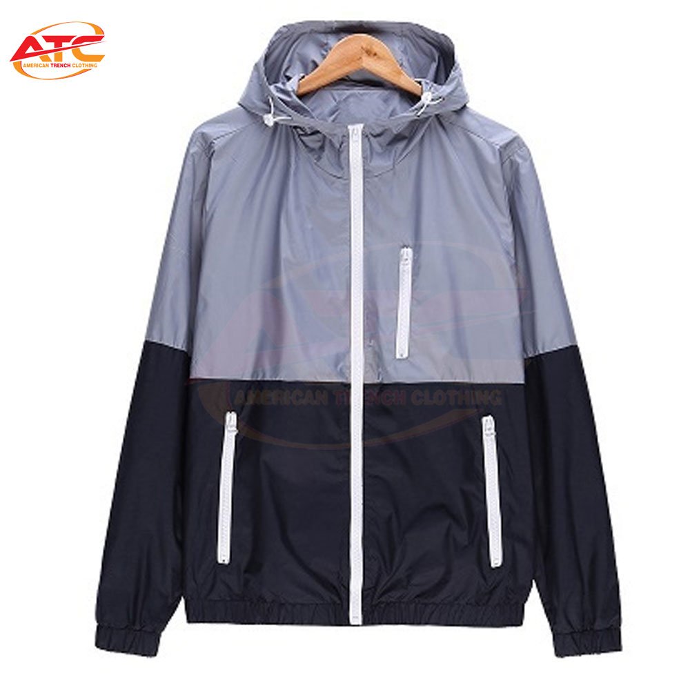 New Men Outdoor Hiking Jackets Waterproof Hooded Windbreaker Water Repellent Zipper Breathable Windbreaker Jacket