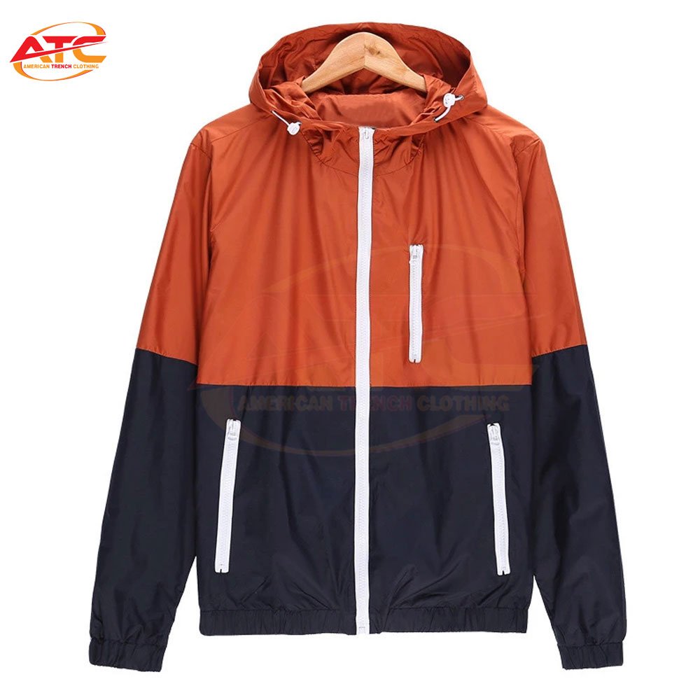New Men Outdoor Hiking Jackets Waterproof Hooded Windbreaker Water Repellent Zipper Breathable Windbreaker Jacket