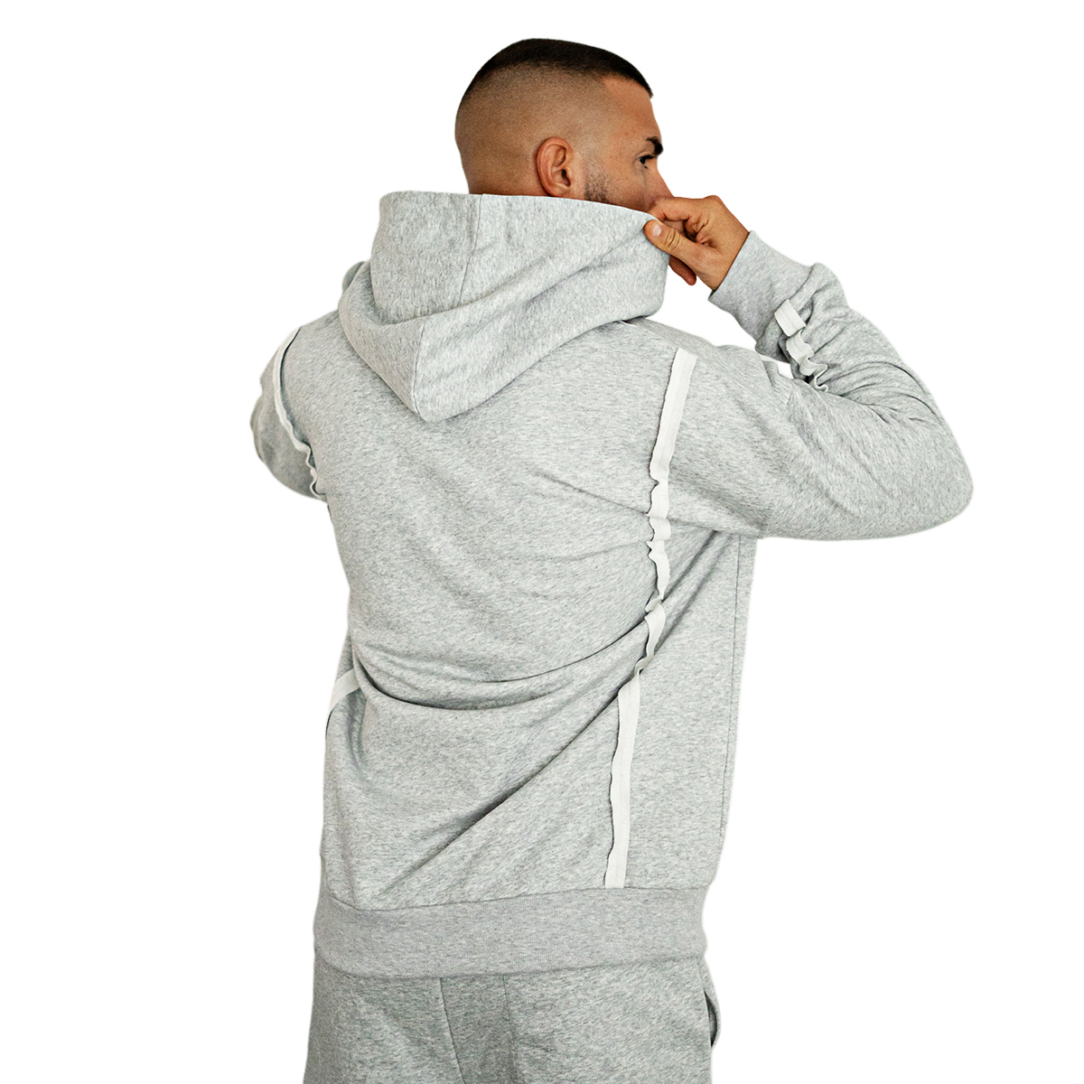 Gingtto Casual Track Suit Wholesale Outdoor Custom Logo Streetwear Tracksuit Men Hoodie Set