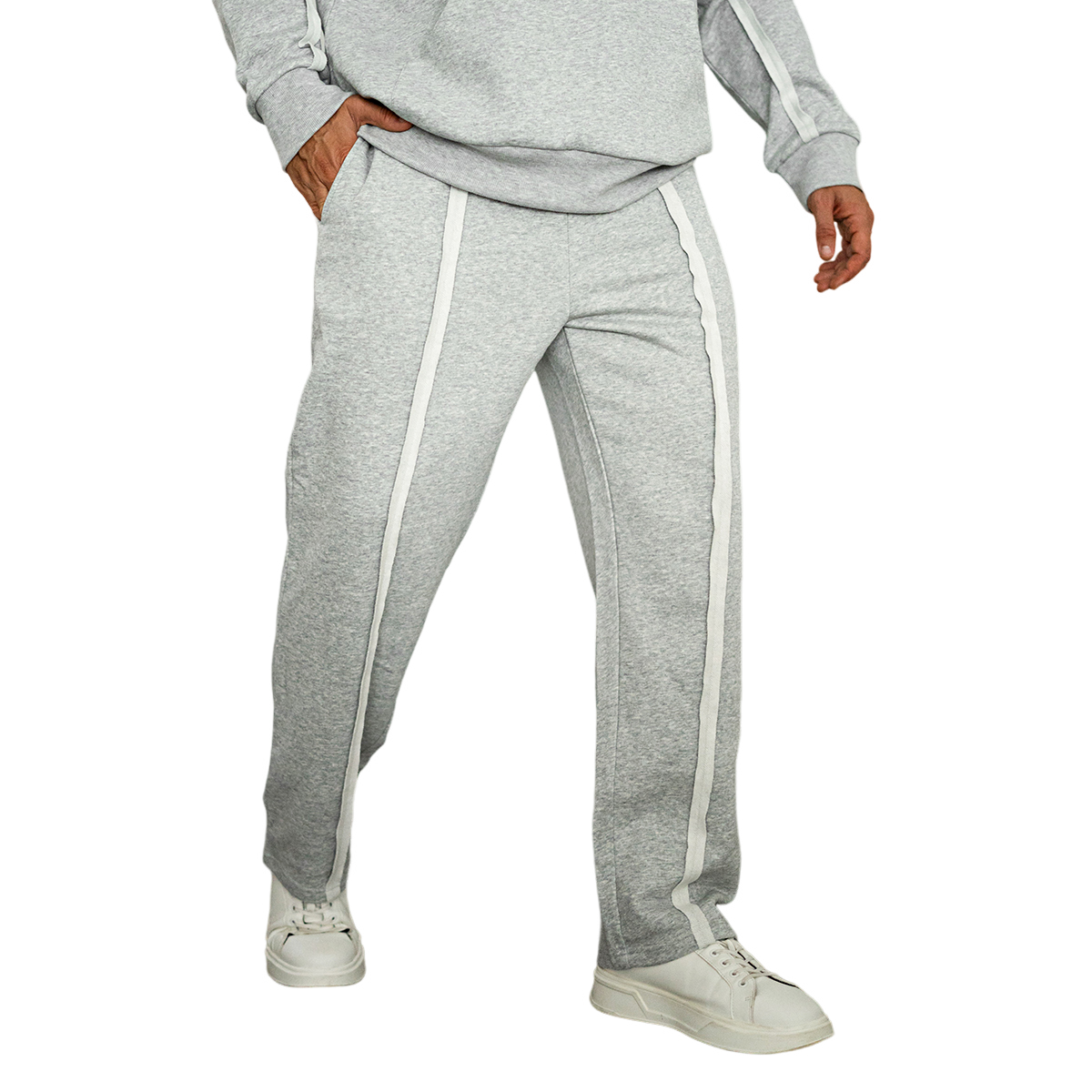Gingtto Casual Track Suit Wholesale Outdoor Custom Logo Streetwear Tracksuit Men Hoodie Set