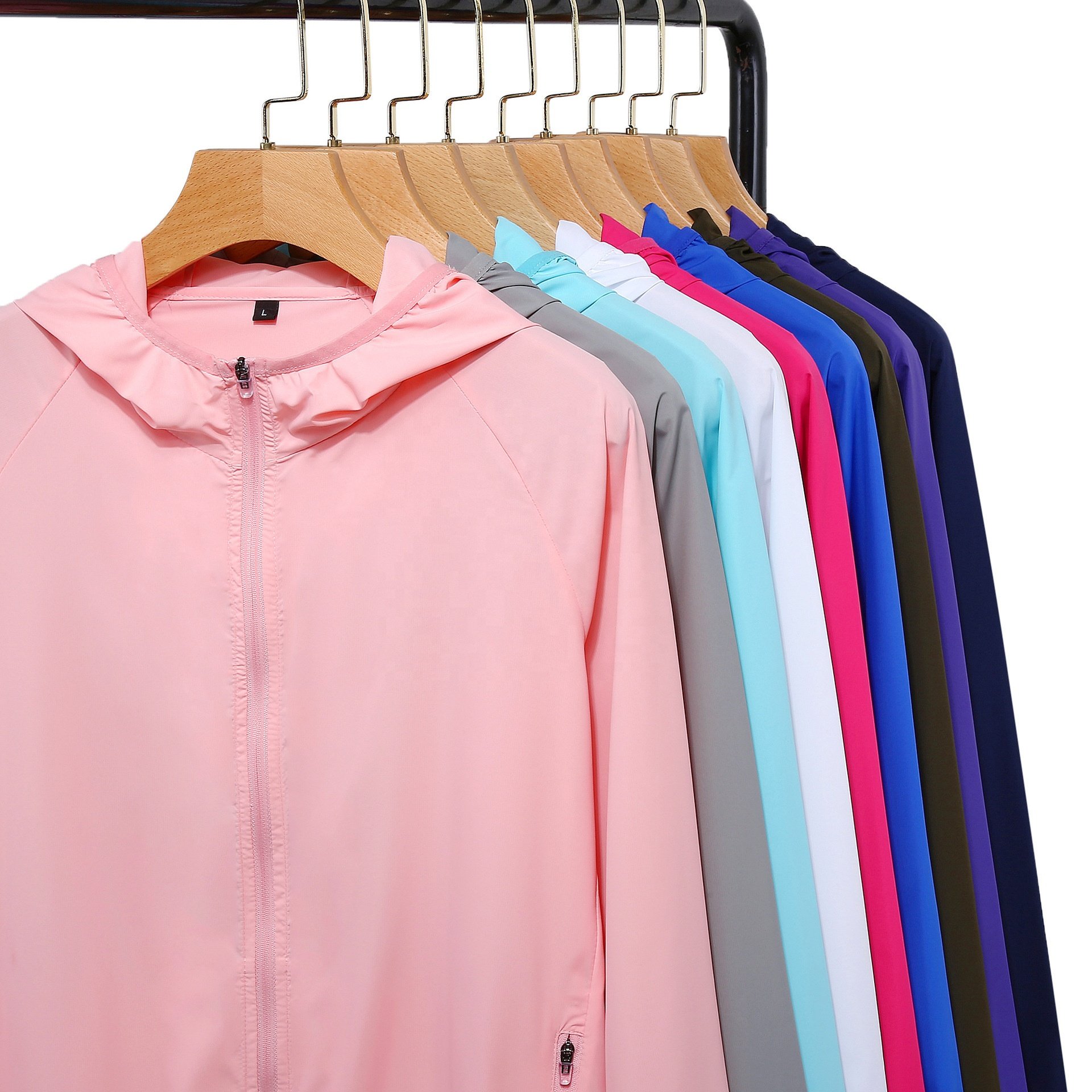 Custom Logo Waterproof Outdoor Running Fishing Sport Jackets Summer Unisex Sun Protection Clothing