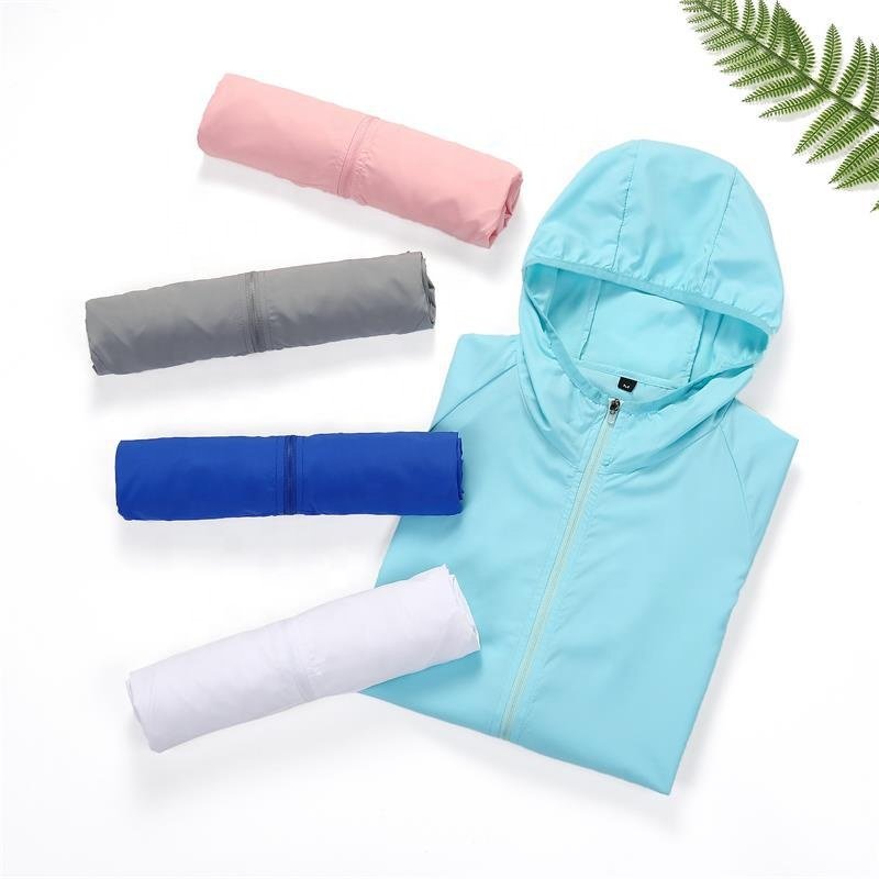 Custom Logo Waterproof Outdoor Running Fishing Sport Jackets Summer Unisex Sun Protection Clothing