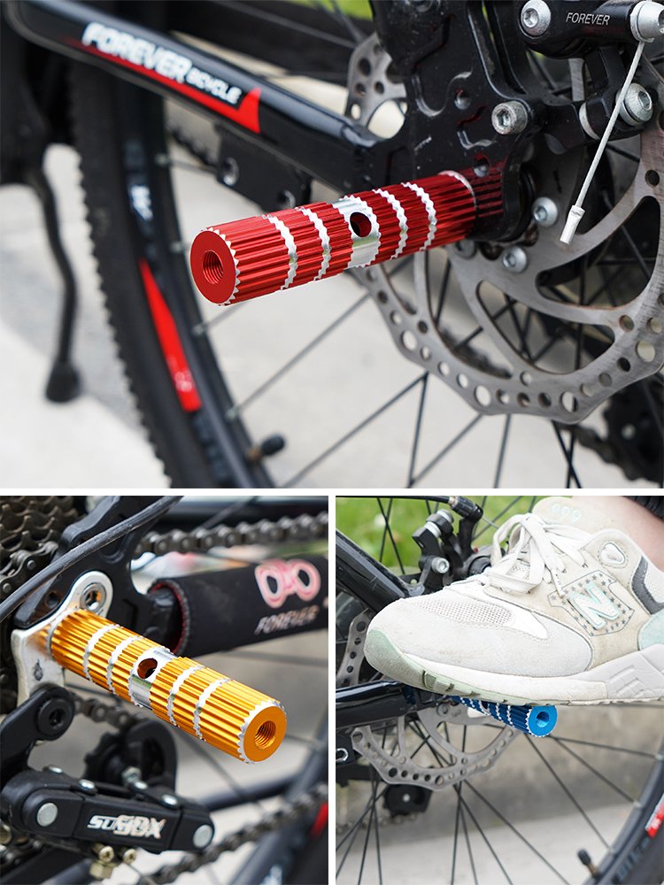 RPG peddles in the back of a mountain bike and foot-stamping bike parts