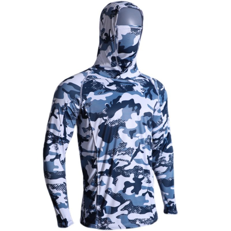 Fishing Wear Hoodies Upf 50 Summer Outdoor Hiking Uv Sun Protection T Shirt Long Sleeve Spf Tshirt Blank Sublimation Camouflage