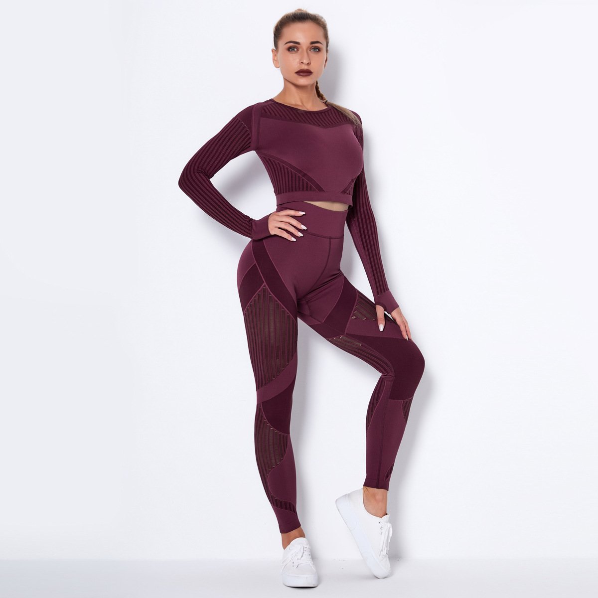 2023 New 2 Piece Active Wear Designer Leggings Work Out Sports Attire Gym Clothes Women Zip Up Jacket And Leggings Set