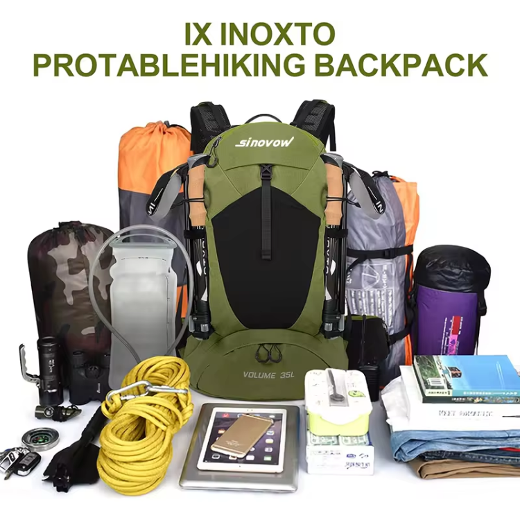 Mountaineering Backpack Outdoor Sports Bag Waterproof Durable Portable Camping Hiking Bag For Us And European Market