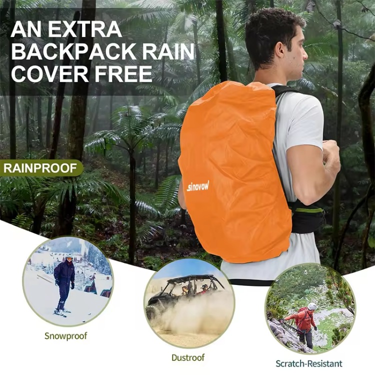 Mountaineering Backpack Outdoor Sports Bag Waterproof Durable Portable Camping Hiking Bag For Us And European Market