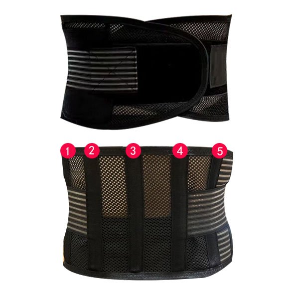 A man with a belt of gymnasium can use a cell phone for his back basketball training