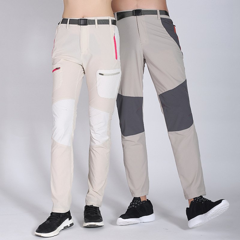 Summer men lightweight breathable outdoor hiking quick-drying pants elastic hiking pants