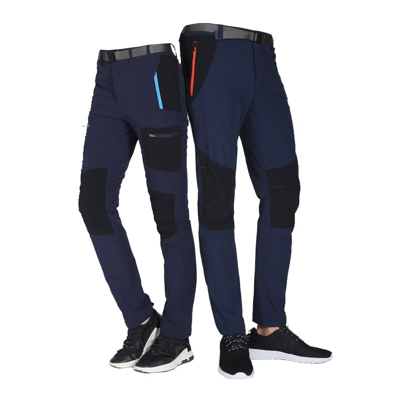 Summer men lightweight breathable outdoor hiking quick-drying pants elastic hiking pants