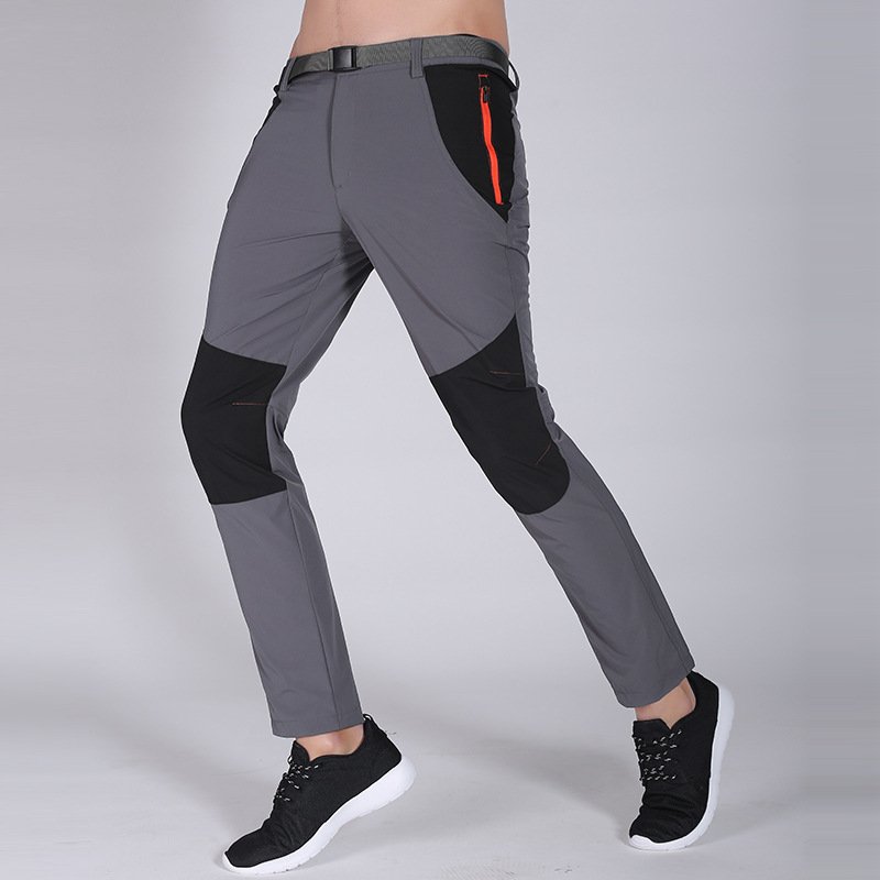 Summer men lightweight breathable outdoor hiking quick-drying pants elastic hiking pants