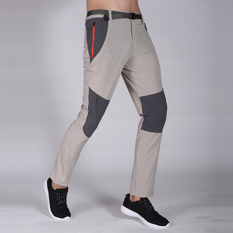 Summer men lightweight breathable outdoor hiking quick-drying pants elastic hiking pants