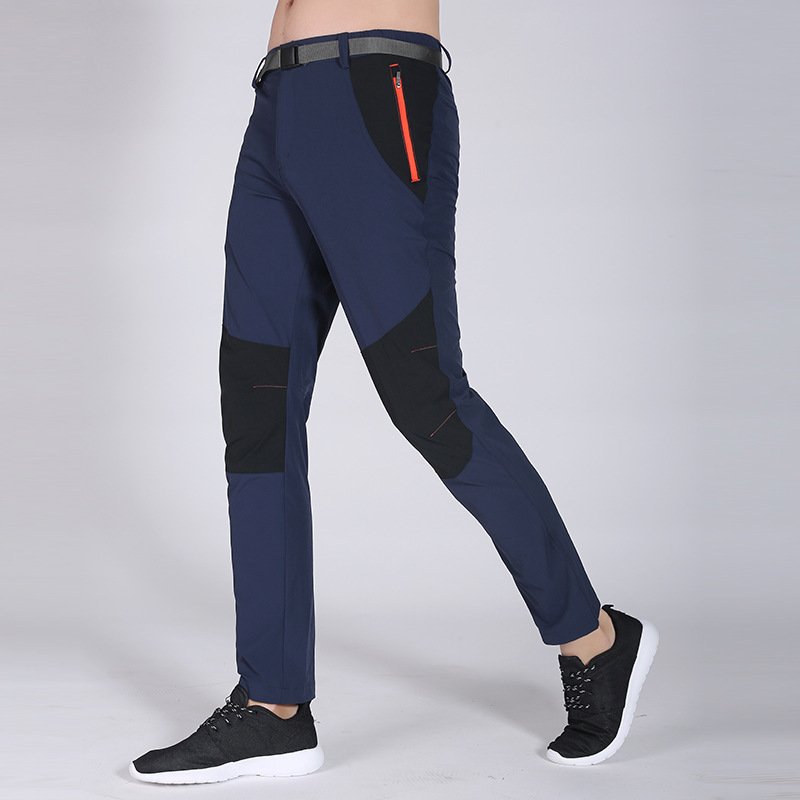 Summer men lightweight breathable outdoor hiking quick-drying pants elastic hiking pants