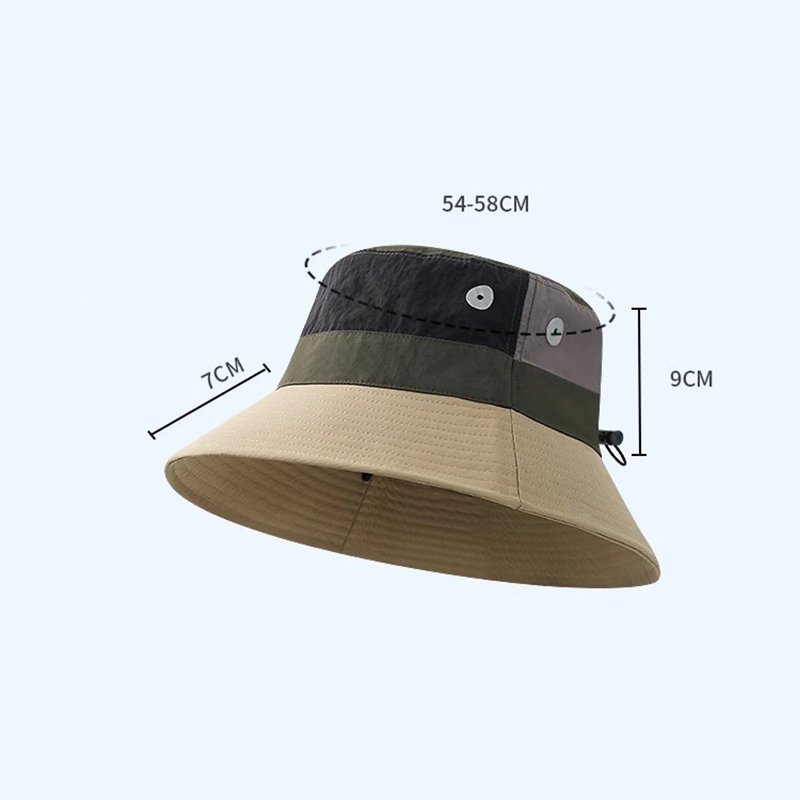 Custom Adjustable Quick Dry Lightweight Bucket Hats Unisex Summer Outdoor UV Protection Wide Brim Packable Hiking Fishing Cap