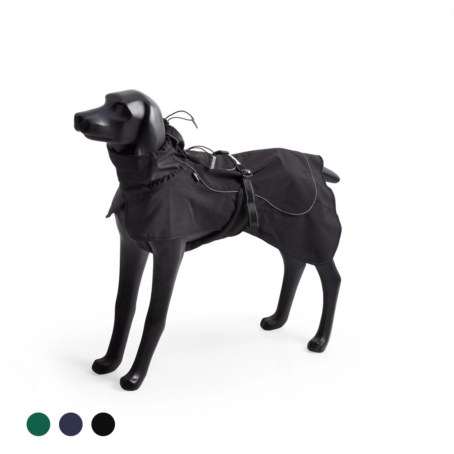 Custom spring outdoor dog hiking jacket waterproof windproof pet rain coat breathable lightweight camping dog clothes