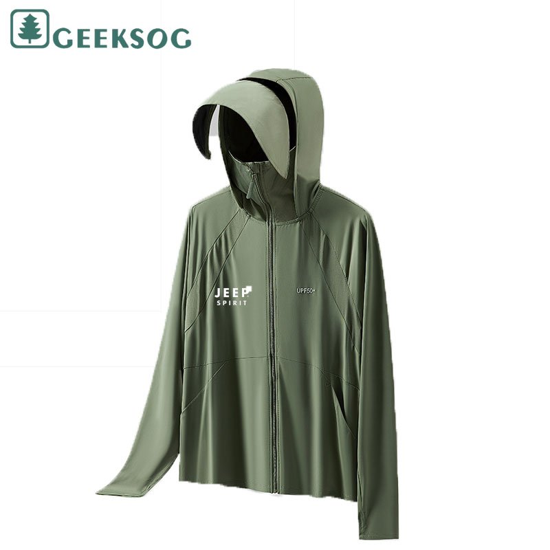Cheap Price Sunscreen Shirt Summer Breathable UV Protection Outdoor Long Sleeve Hiking Rash Guard Sun Protection Hooded Clothing