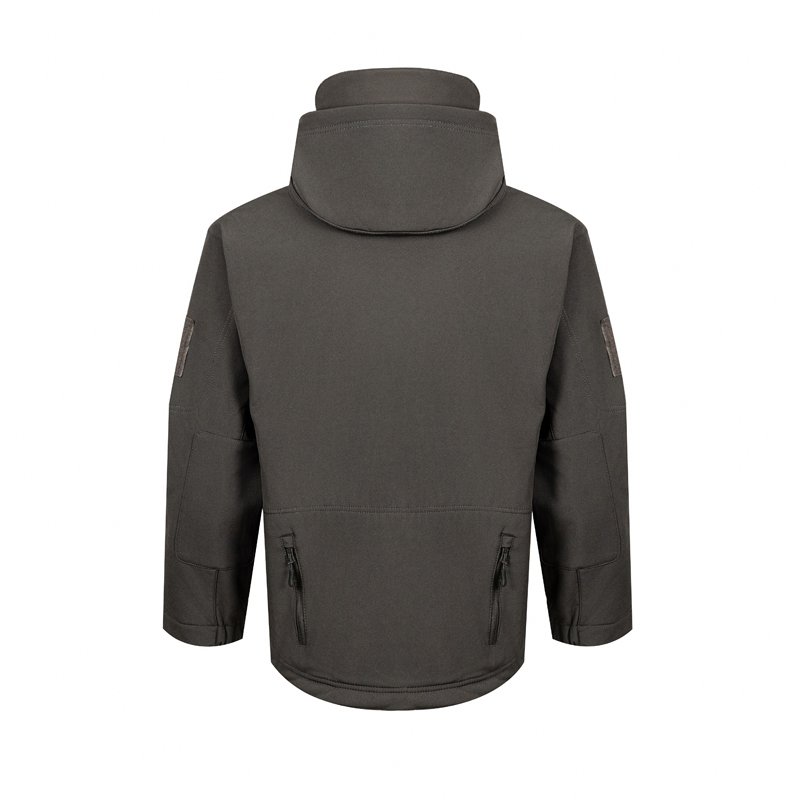 Logo Custom Camouflage Fleece Tactical Jacket Windbreaker Waterproof Hoody Jacket Outdoor Hiking Sports Softshell Jacket For Men