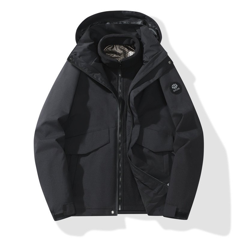 Customized Mens Waterproof Sports Oversized Cardigan Hooded Zipper Mountain Climbing Windproof Hiking Jacket For Mens