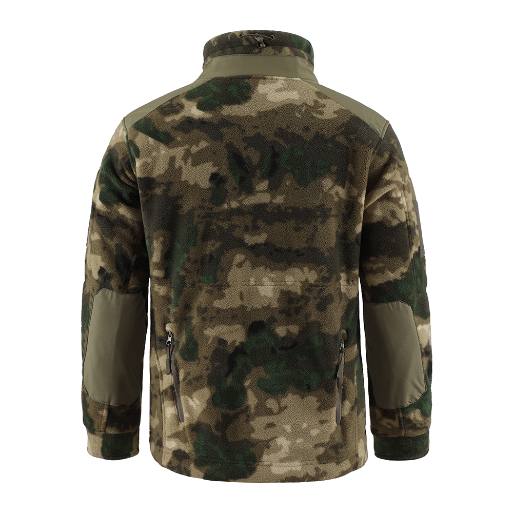No. 2 Winter Men's Fleece Jacket Sports Outdoor Hiking Polar Jacket Soft Shell Stand Collar Work Jacket