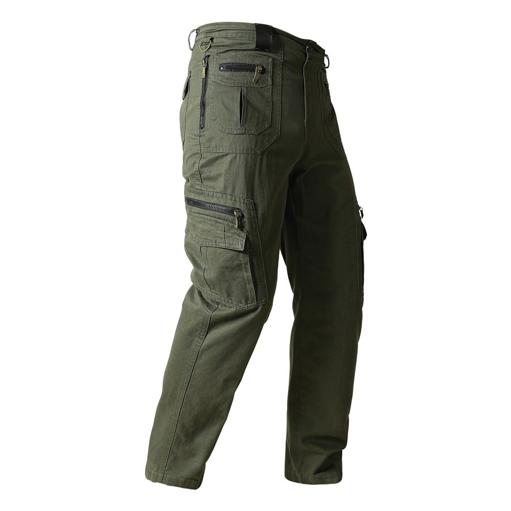 Stock Men's 100% Cotton Canvas Pant Fans Casual Combat Outdoor Working Tactical Pants Trousers Hiking Hunting Worker Cargo Pants