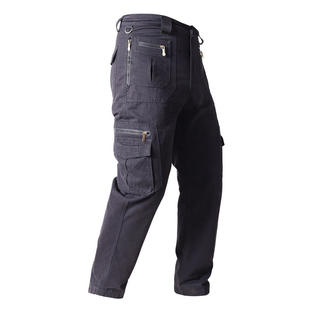 Stock Men's 100% Cotton Canvas Pant Fans Casual Combat Outdoor Working Tactical Pants Trousers Hiking Hunting Worker Cargo Pants