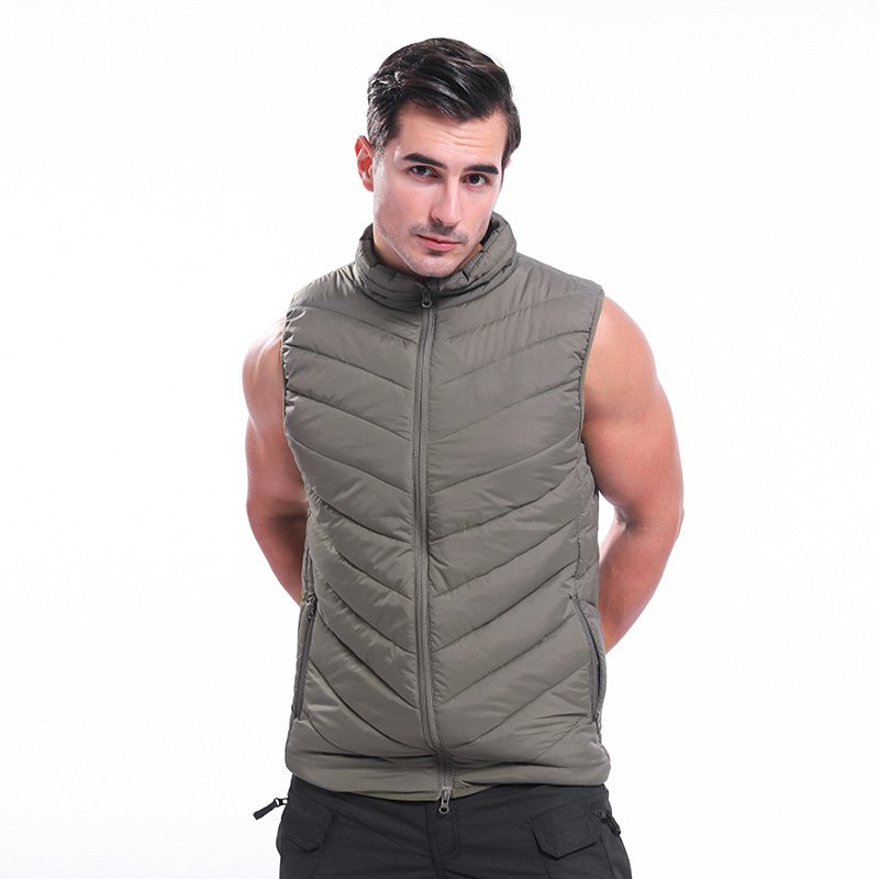 Camouflage warm vest men's winter warm outdoor tactical hiking sports warm clothing vest