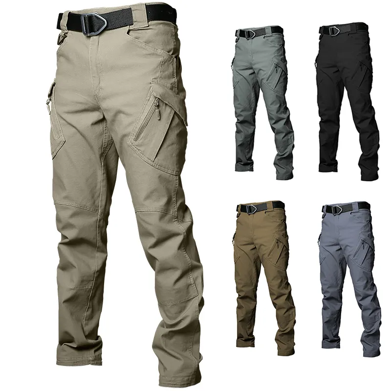Men Waterproof Tactical Cargo Pants Outdoor Sports Regular Fit Heavy-duty Work Trousers Mens Tactical Cargo Pants