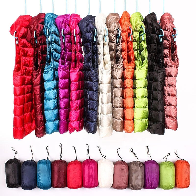 New Women Sleeveless Women's very-lightest Down Vests Slim Jackets Girl Gilet Lightweight Windproof Warm Portable Waistcoat 2024