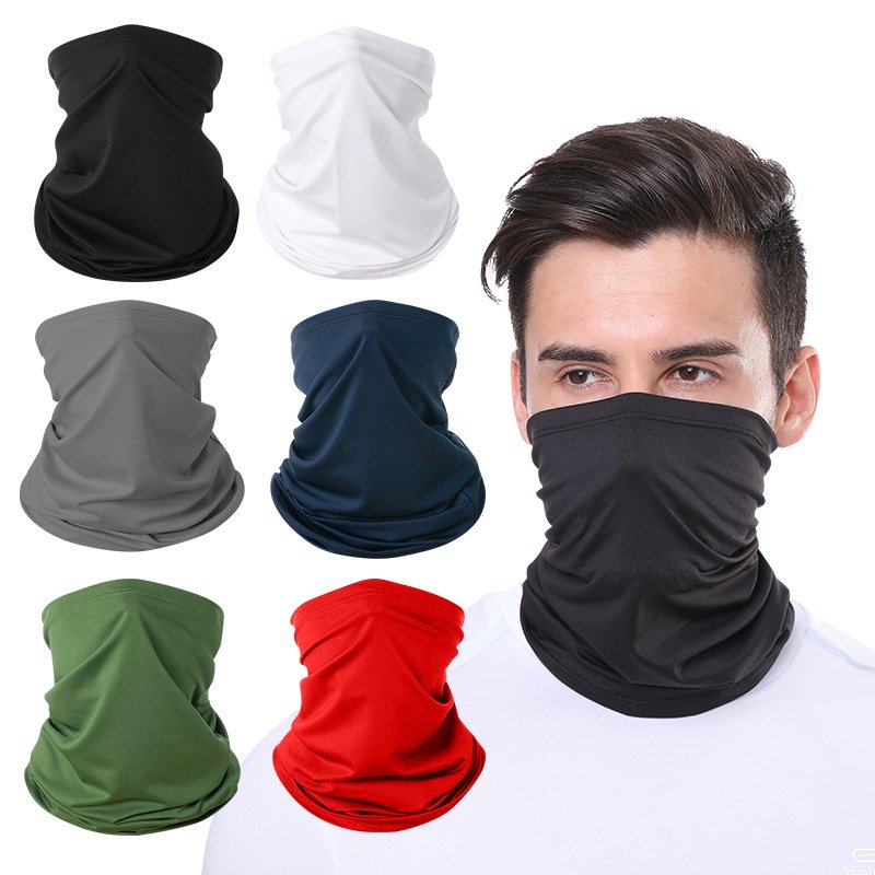 Summer sun-covered, multi-purpose magic turban cycling cycling through the air lids