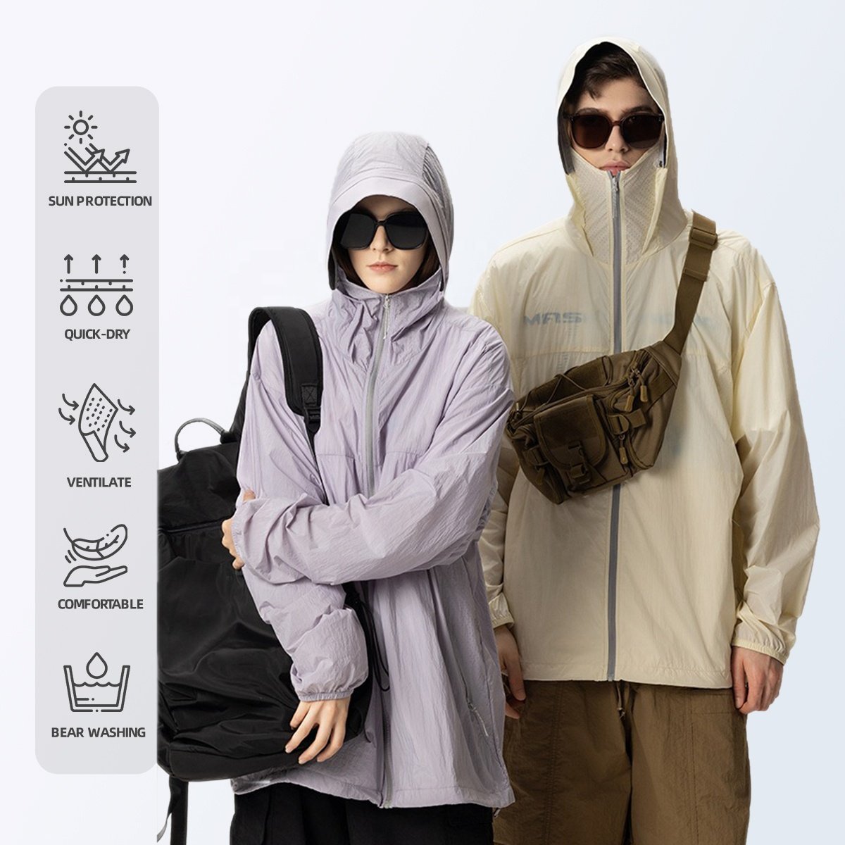 designer yoga hiking coaches Thin zip up wind breaker outdoor casual sports windbreaker jacket for men hombre