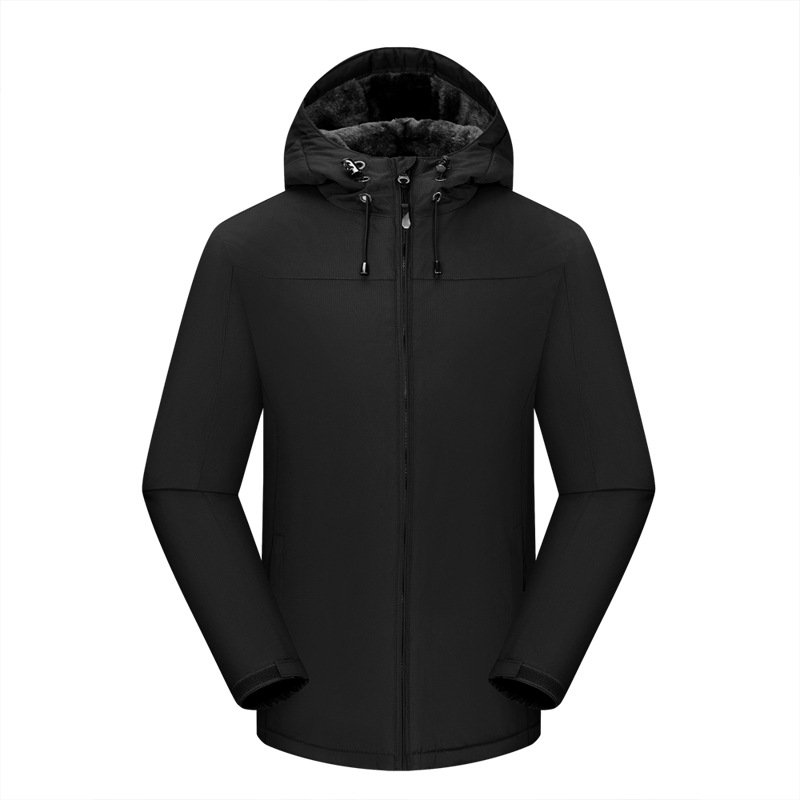 Men's Trendy Brand Unisex Sport Suit Winter Waterproof Outdoor Mountaineering Coat with Fleece Lining Plus Size