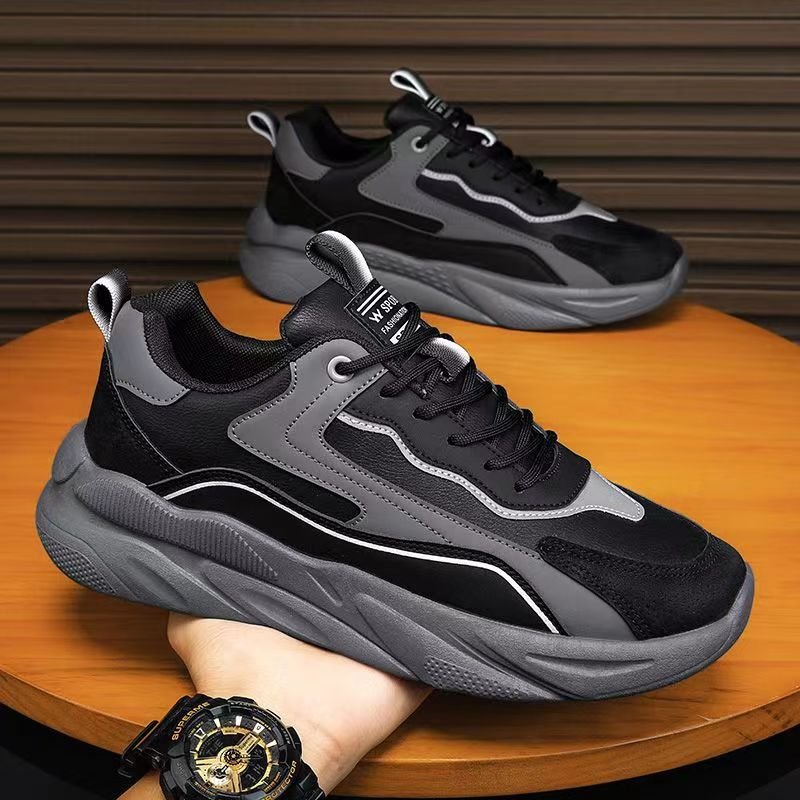 2024 Original men's new fashion design soft sole increase casual shoes breathable fashion inside increase casual shoes