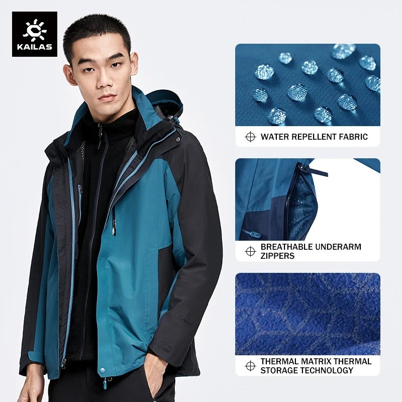 Windproof Outdoor Hiking Clothing Casual Varsity Jacket Printed Hooded Hiking Jacket KG110383
