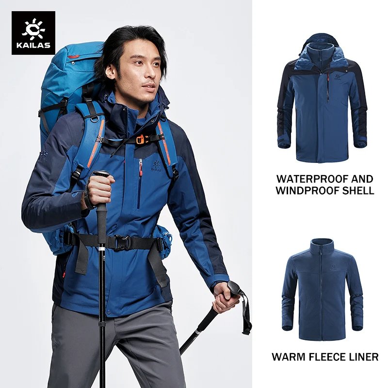 Windproof Outdoor Hiking Clothing Casual Varsity Jacket Printed Hooded Hiking Jacket KG110383