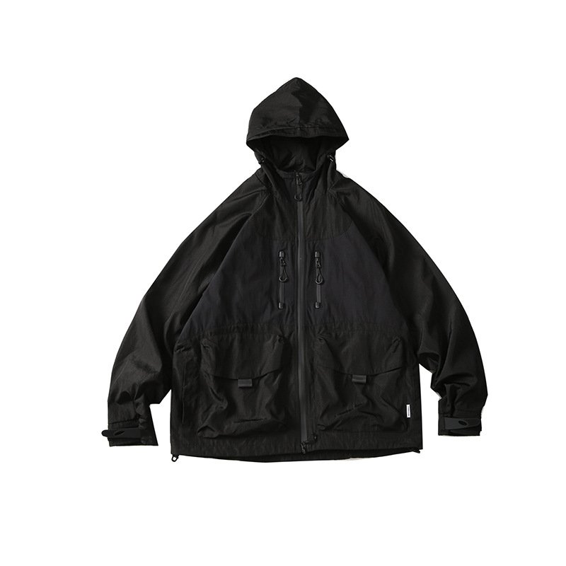 double layer jacket Men's Hiking Breathable Windproof With Hooded Customized Waterproof Lightweight men Windbreaker jacket