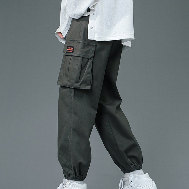 Men's summer thin outdoor hiking multi-functional pocket sports overalls