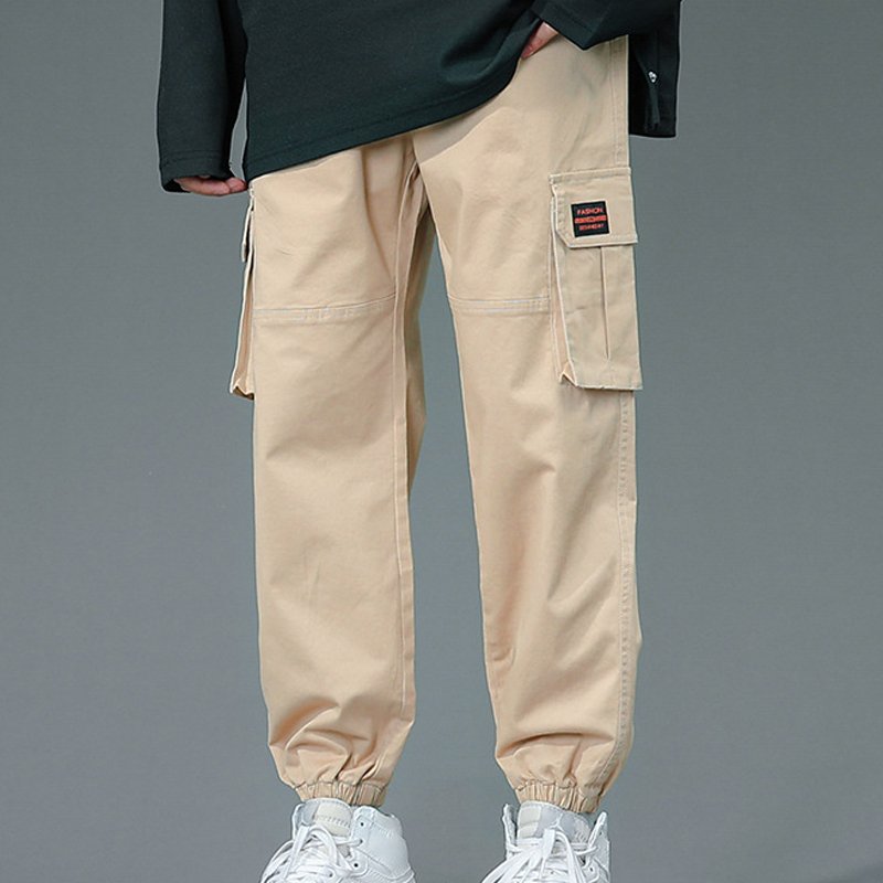 Men's summer thin outdoor hiking multi-functional pocket sports overalls