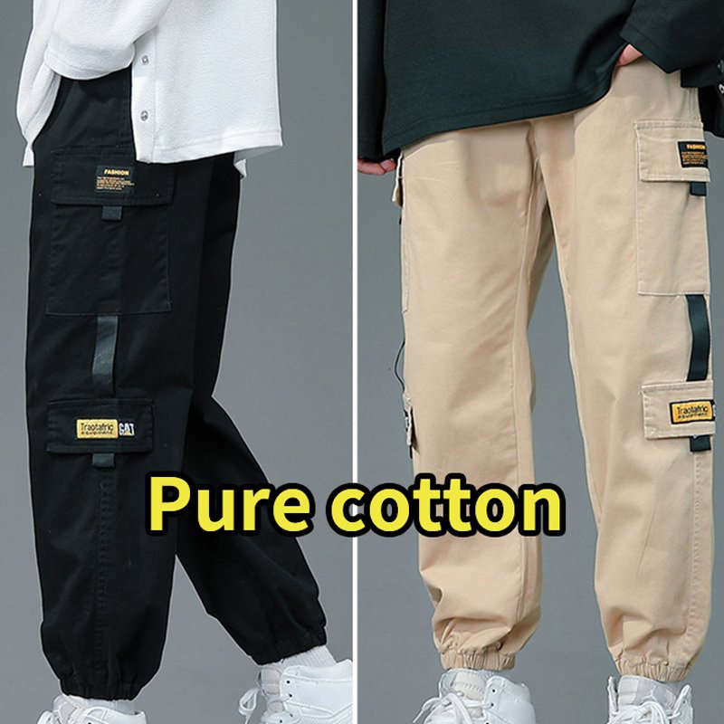 Men's summer thin outdoor hiking multi-functional pocket sports overalls