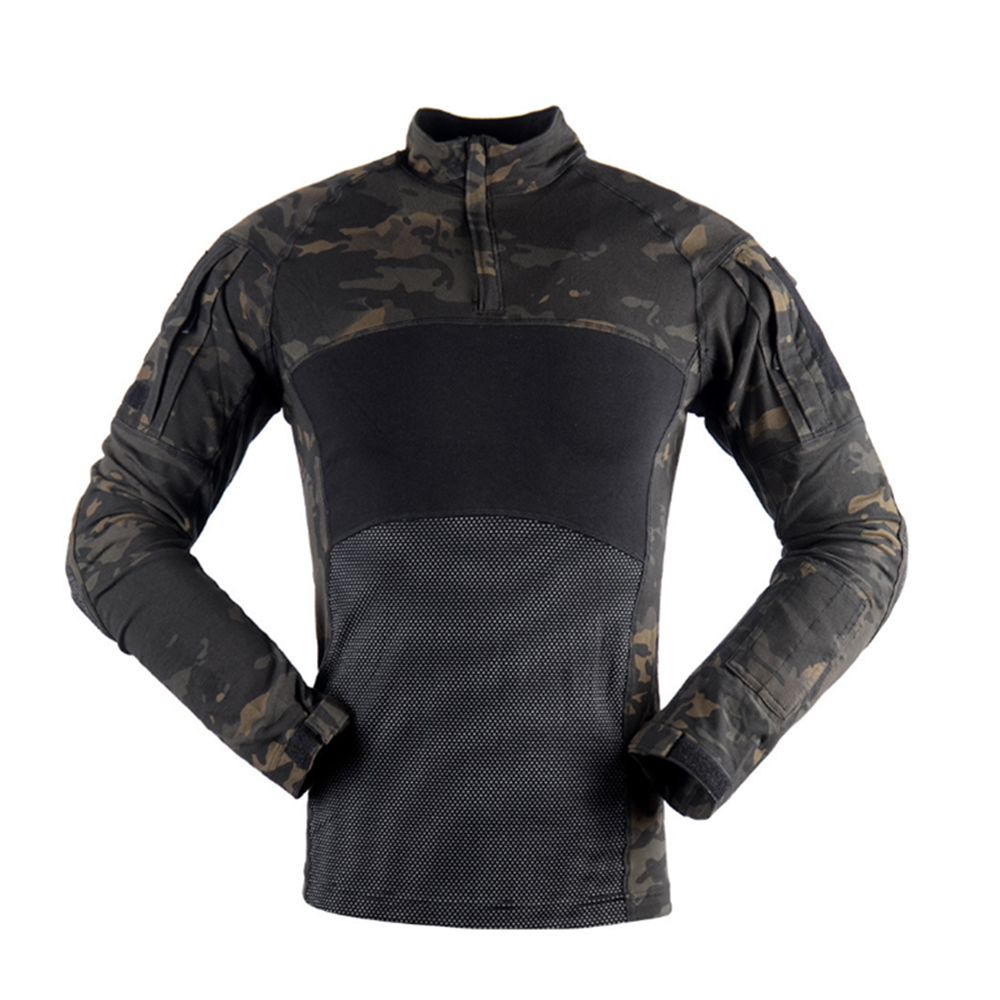 Outdoor Tactical Men Clothing Long Sleeve Clothes Camouflage Hiking Camping Fishing Training Suit Shirt