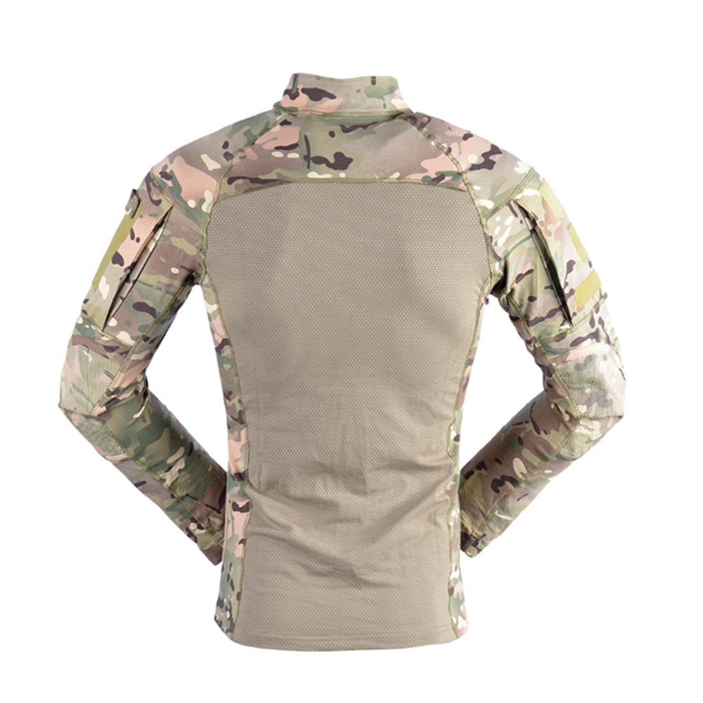 Outdoor Tactical Men Clothing Long Sleeve Clothes Camouflage Hiking Camping Fishing Training Suit Shirt