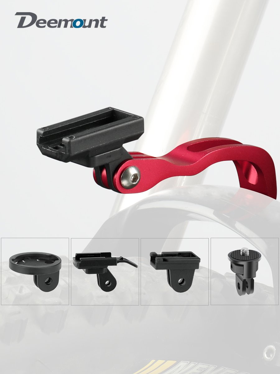 Aluminium alloy fork in front of a bicycle with a small folding lightpost and a mounted light seat under the spare parts for a ride-rower
