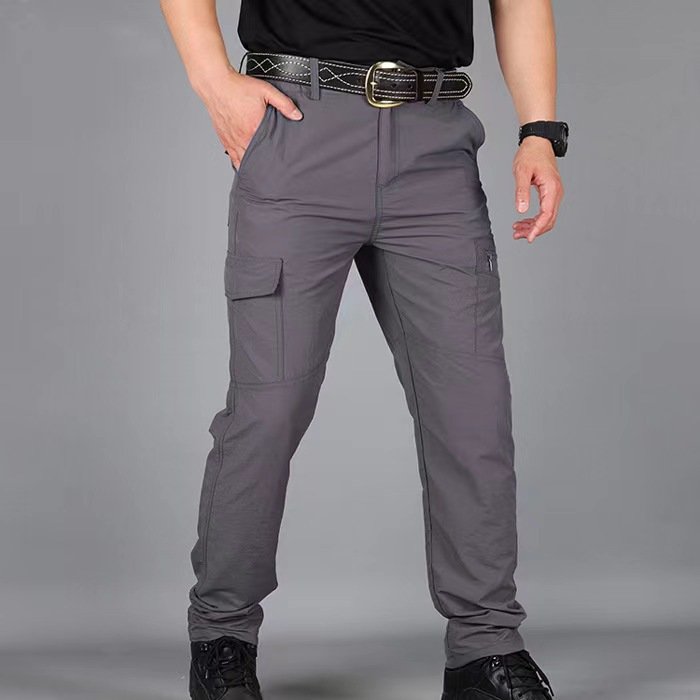 C1 2024 New Design Oem Men's Tactical Water Repellent Cargo Pants Lightweight Hiking Multi Functional Pockets Work Pants Trouser