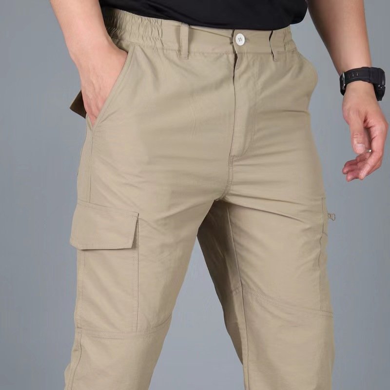 C1 2024 New Design Oem Men's Tactical Water Repellent Cargo Pants Lightweight Hiking Multi Functional Pockets Work Pants Trouser