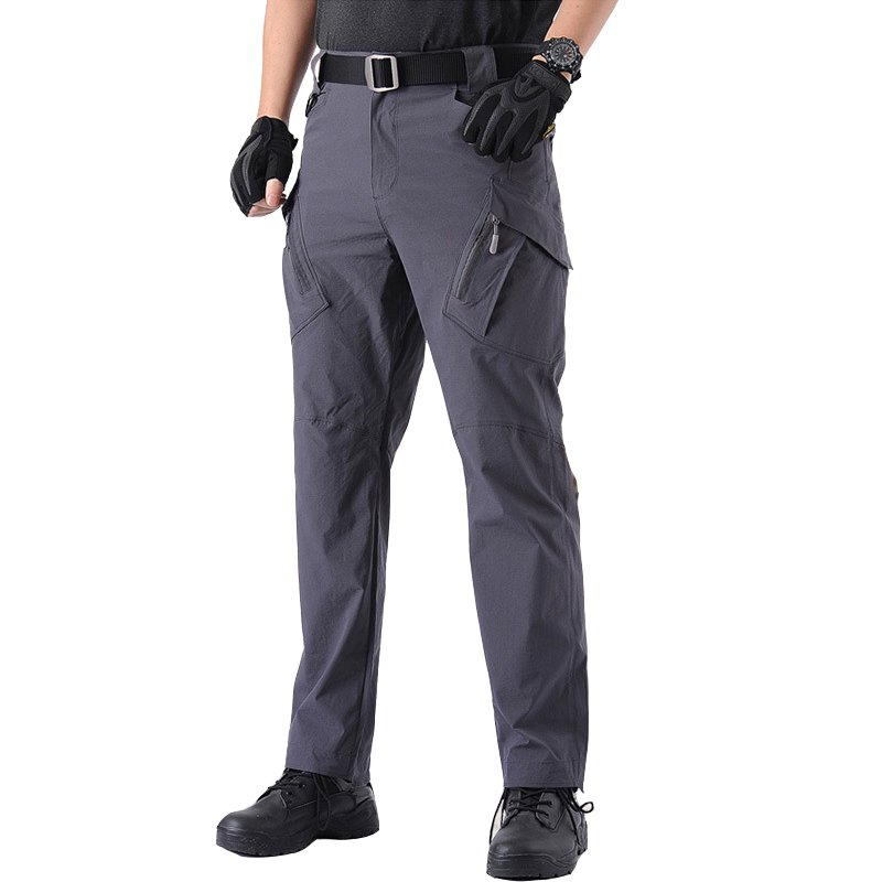 Summer Lightweight Trousers Mens Tactical Fishing Pants Outdoor Hiking Nylon Quick Dry Cargo Casual Sport wear Pants