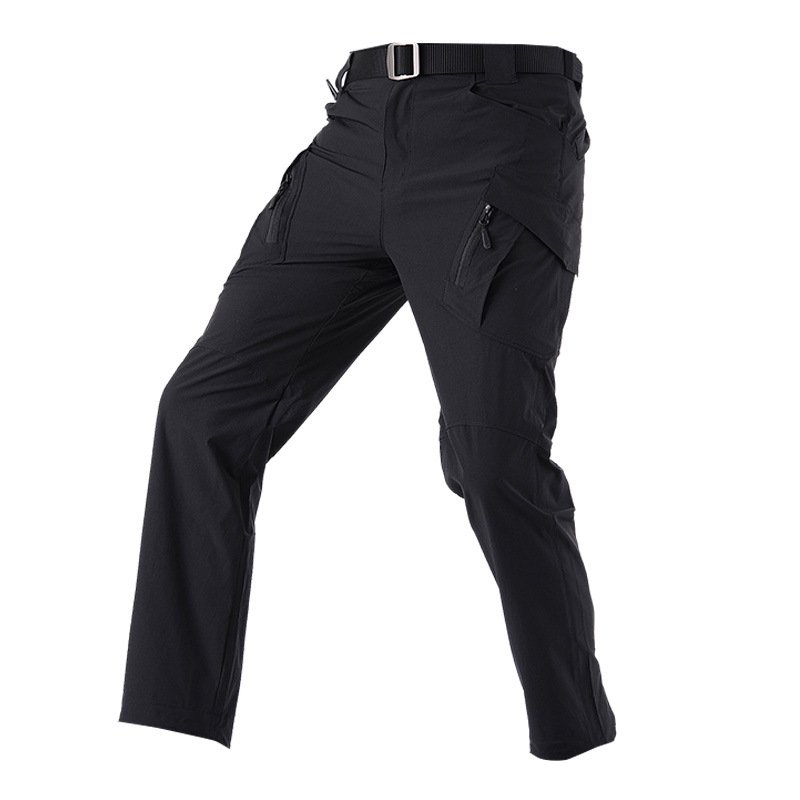 Summer Lightweight Trousers Mens Tactical Fishing Pants Outdoor Hiking Nylon Quick Dry Cargo Casual Sport wear Pants